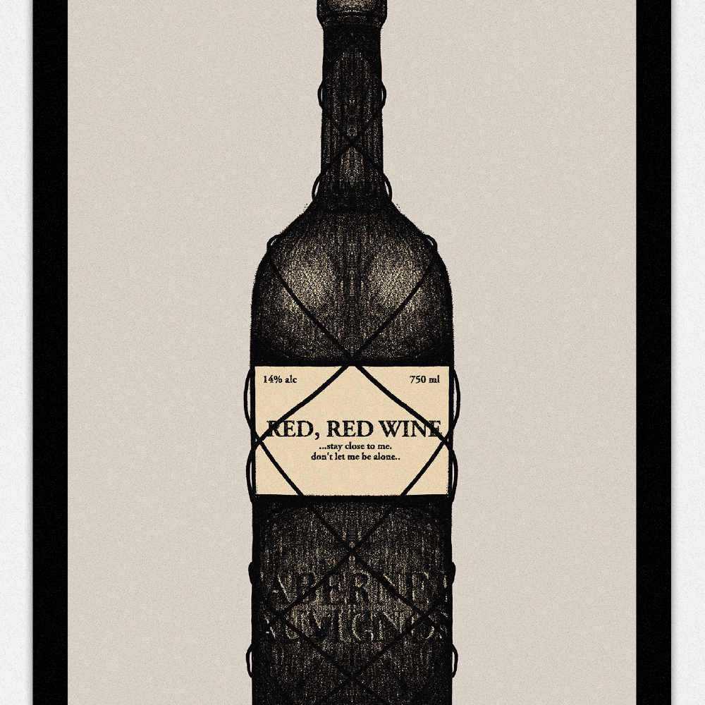 slå afregning lobby Red Wine 21x30 Print | Wellton Illustration - Handcrafted illustrations  printed on stuff